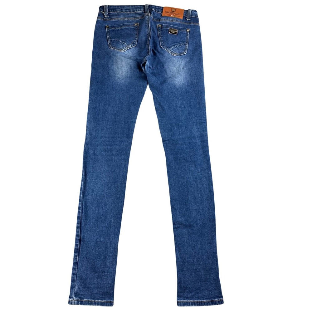 Y2K Modern Lady Jeans Women 30x34 Blue Fashion Jeans Cotton Blend‎ Slim Fit
